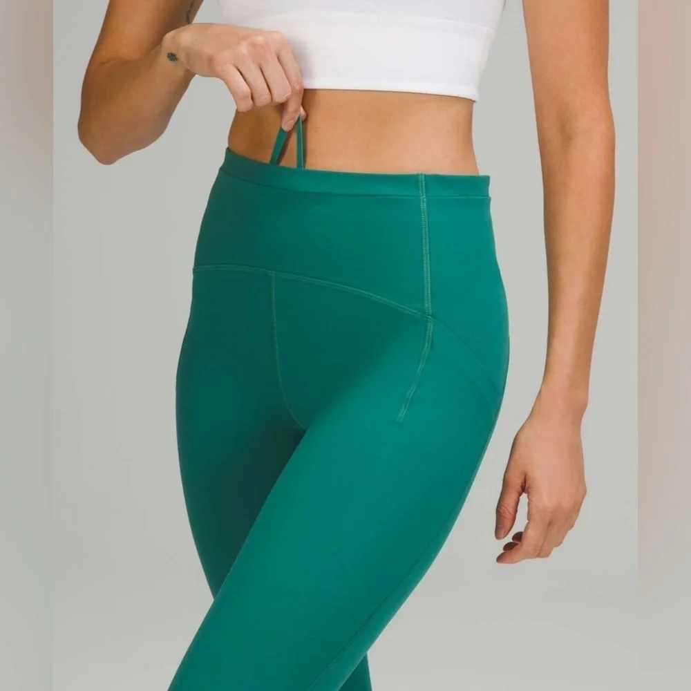 Lululemon Swift Speed High-Rise Tight 25” Leggings Teal Lagoon Size 4 Pilates